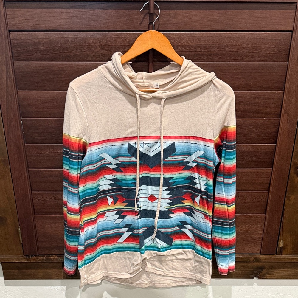 Southern Stitch Multicolor Patterned Hoodie